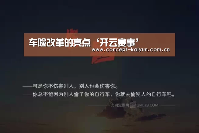 车险改革的亮点‘开云赛事’(图3) 开云体育官方入口